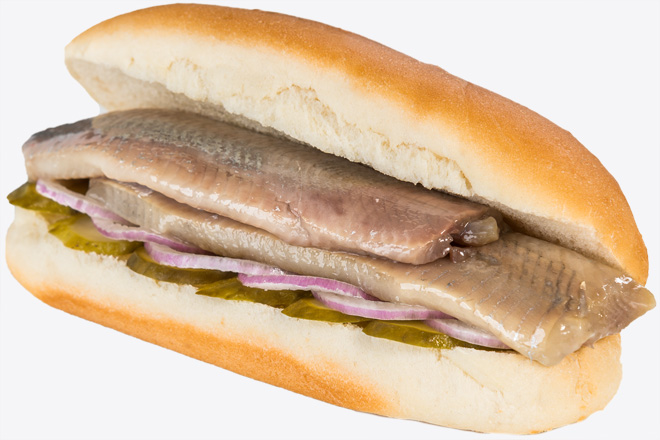 Photo Dish Dutch sandwich with Matias "Queens" herring