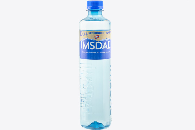 Photo Dish Non-carbonated natural mineral water Imsdal water PET 0.5 l Norway
